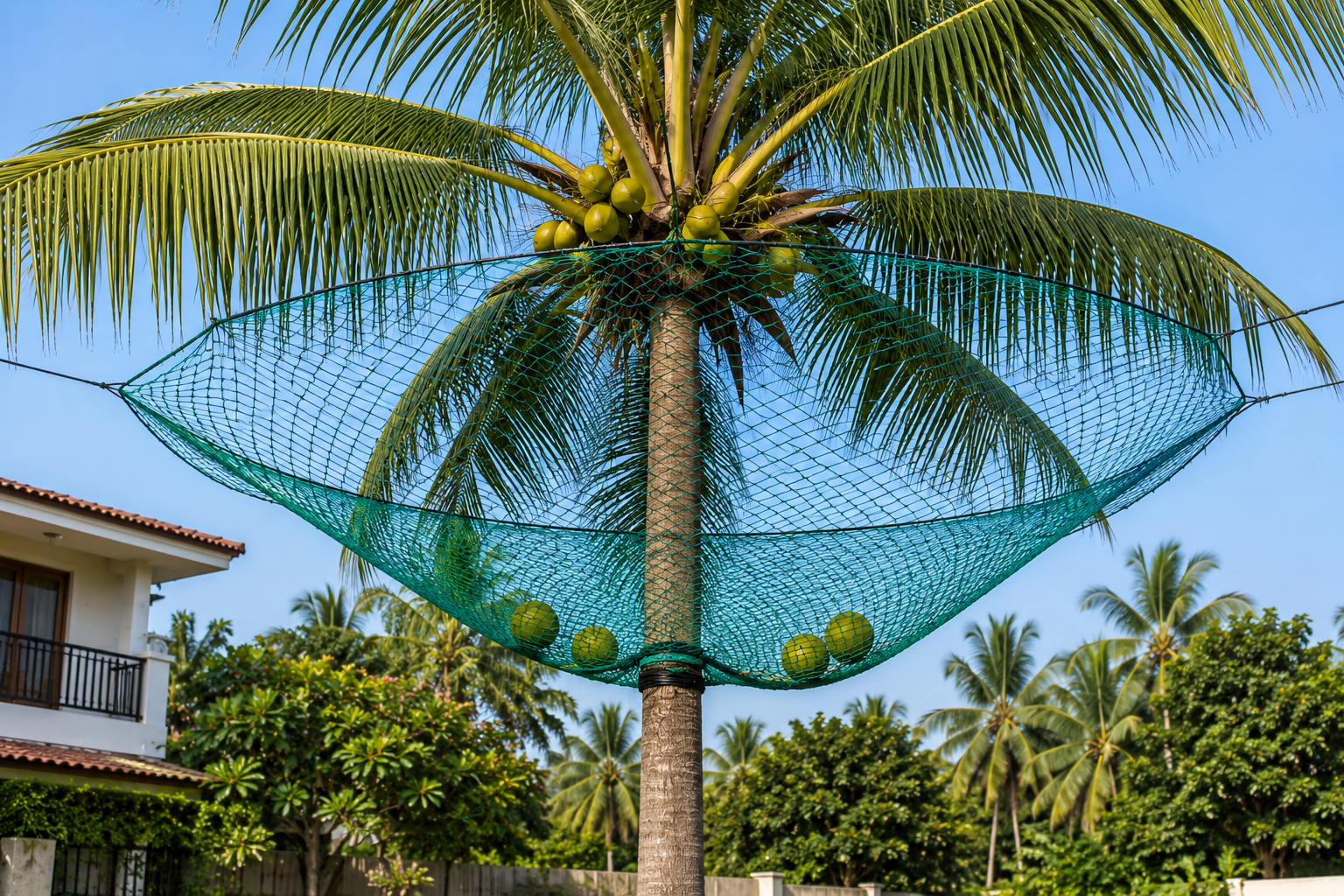 Coconut tree nets installation in Bangalore