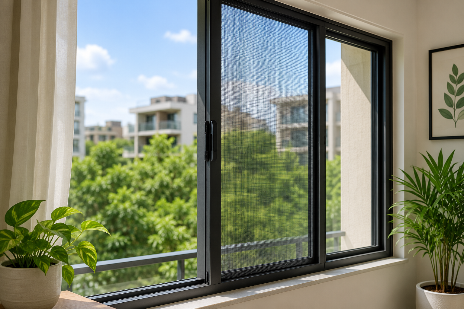 Balcony safety nets installation in Bangalore .;