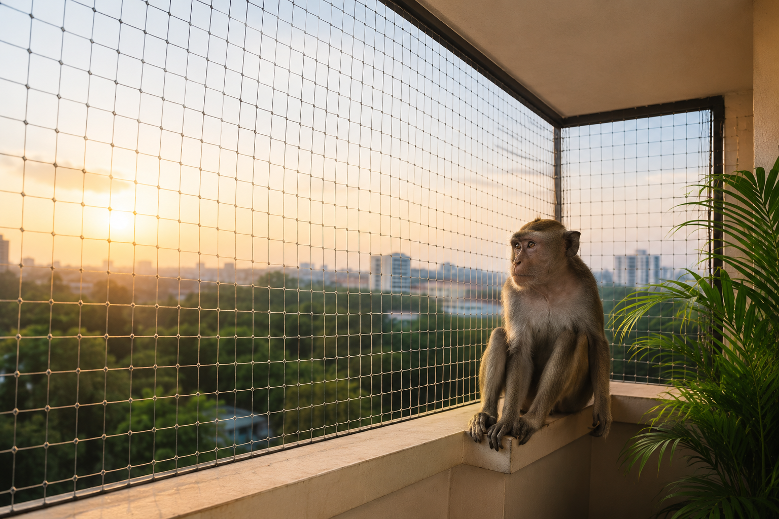 Balcony safety nets installation in Bangalore .;