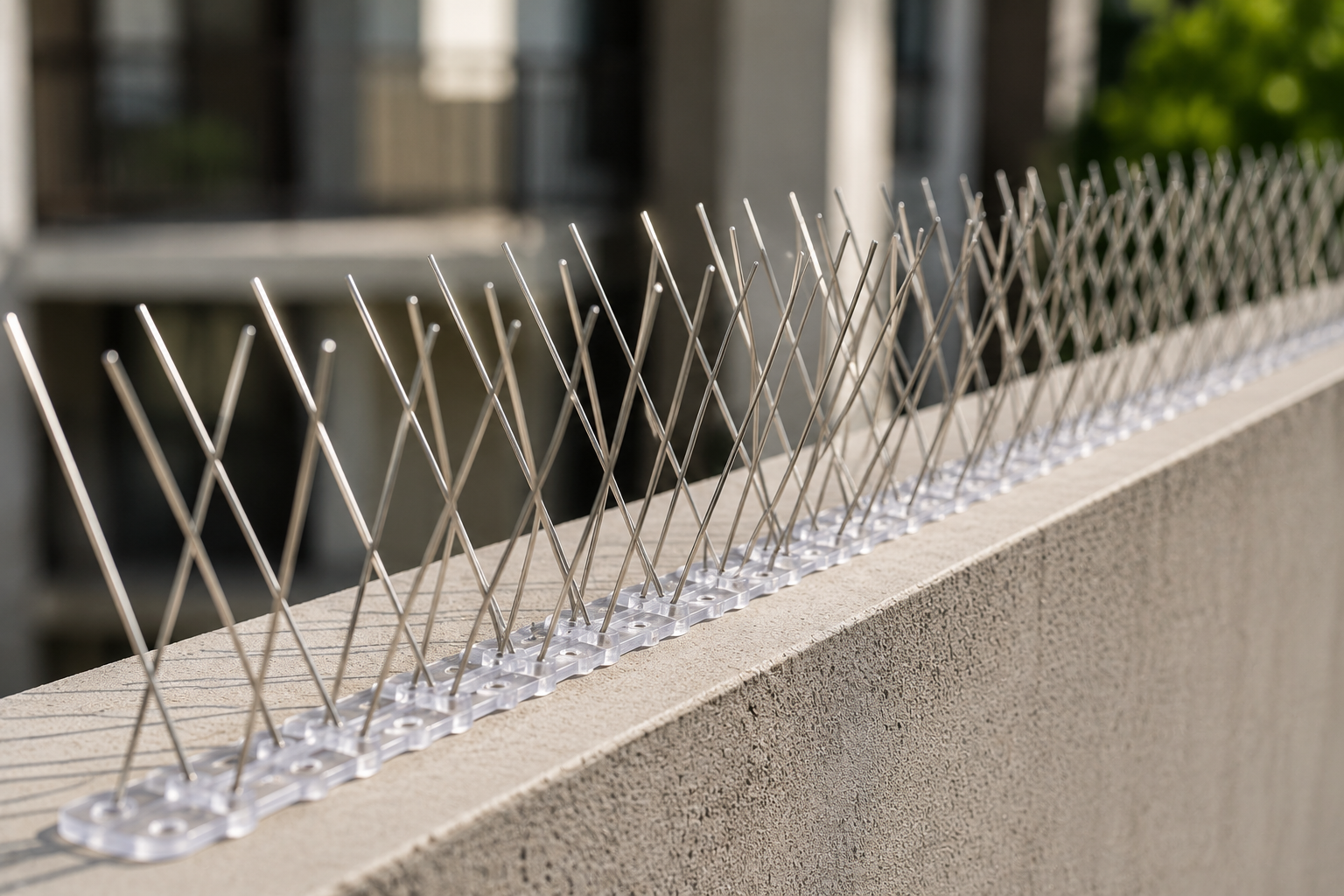 Bird spikes installation in Bangalore by Divi Safety Nets