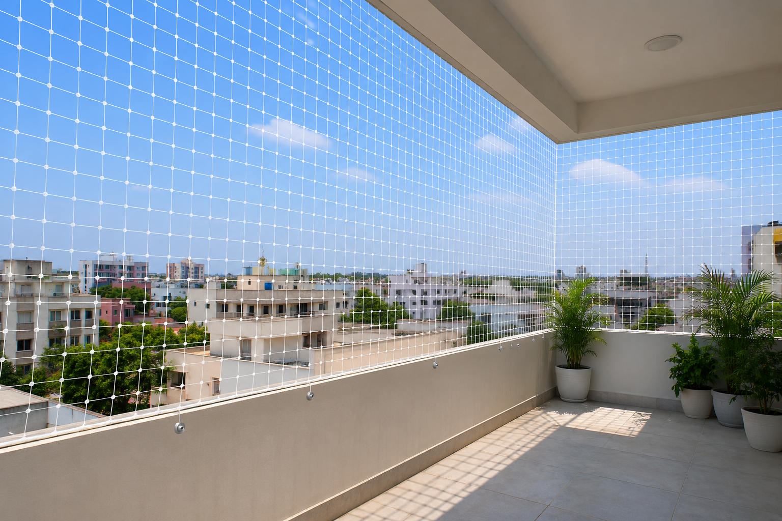 Balcony safety nets installation in Bangalore .;